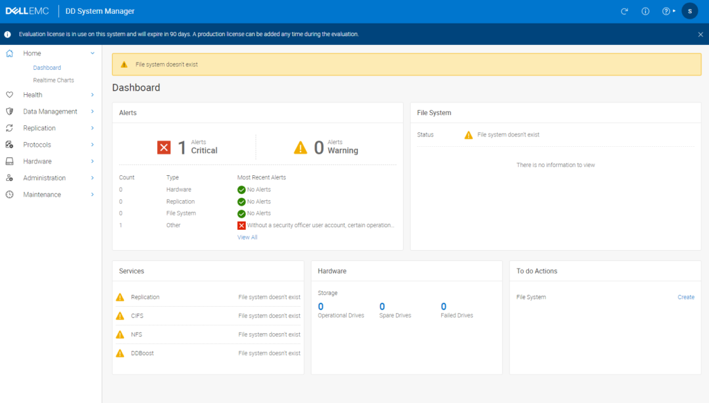 DD File System configuration