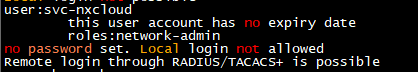 Cisco Intersight Device Connector: svc-nxcloud account